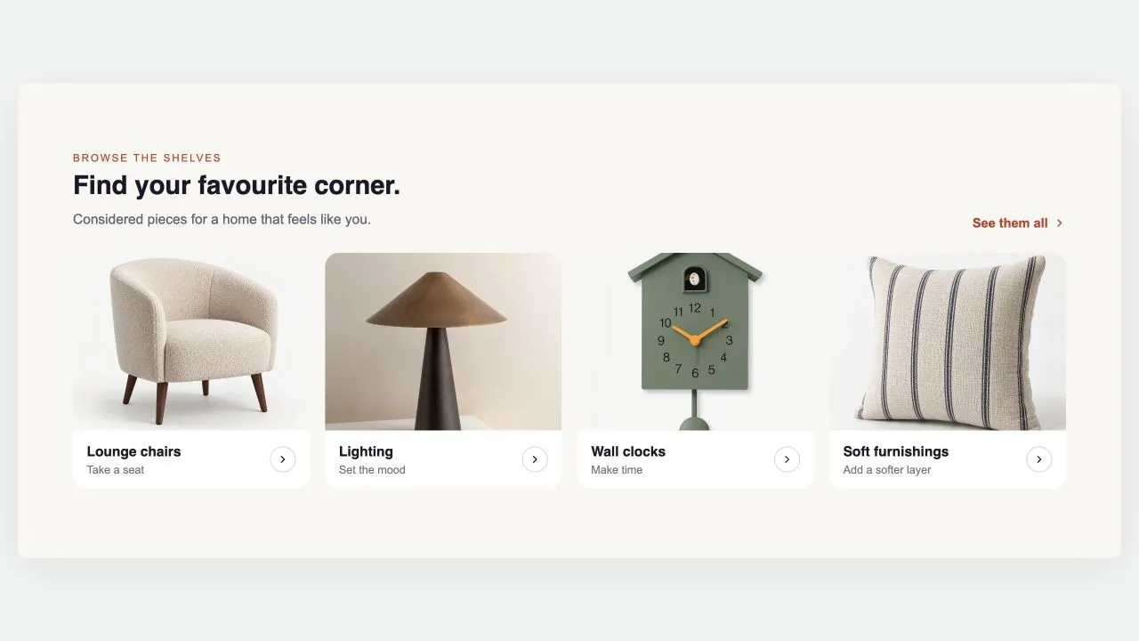 Preview of the Collection Grid Shopify section
