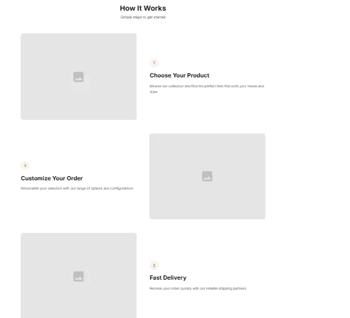 Preview of the Image Text Zigzag Shopify section