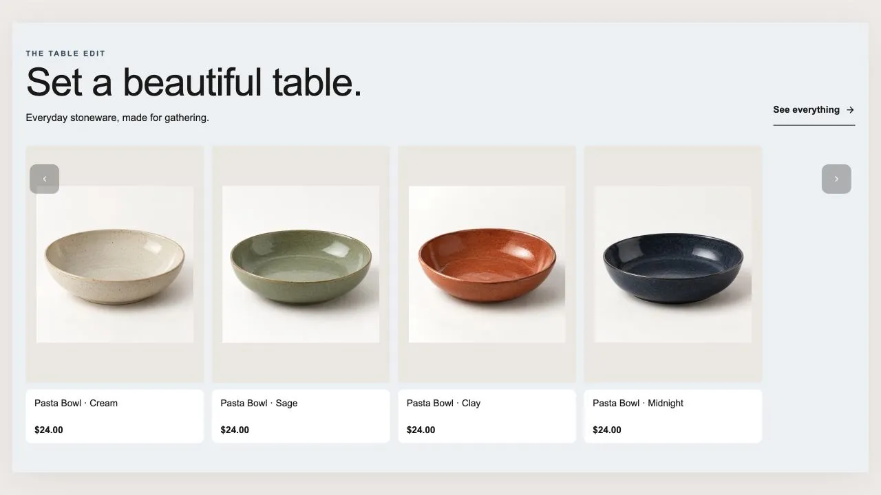 Preview of the Product Slider 11 Shopify section