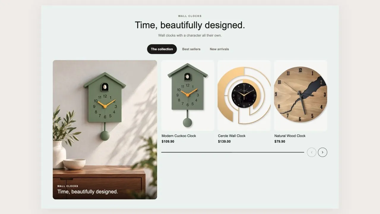 Preview of the Product Slider 7 Shopify section