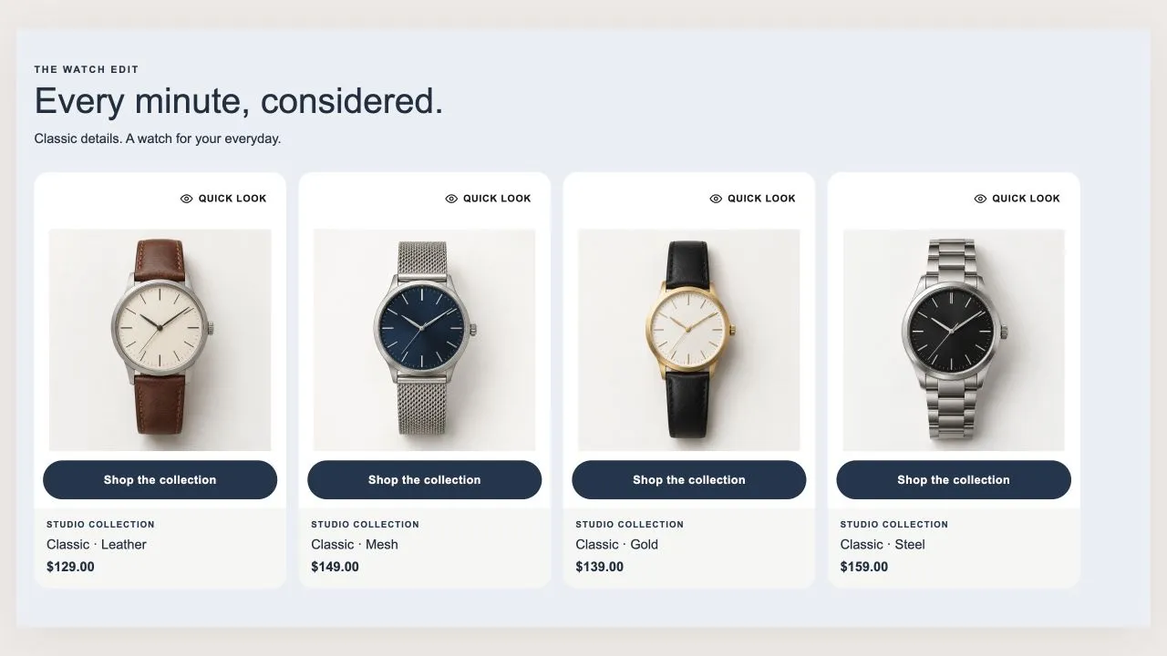 Preview of the Product Slider 8 Shopify section