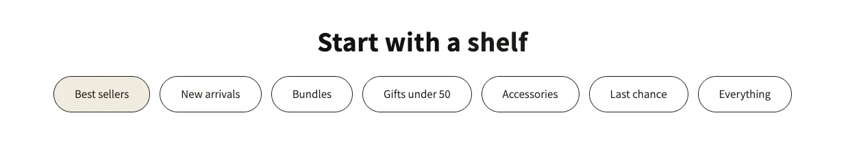 Preview of the Shop Collections 2 Shopify section