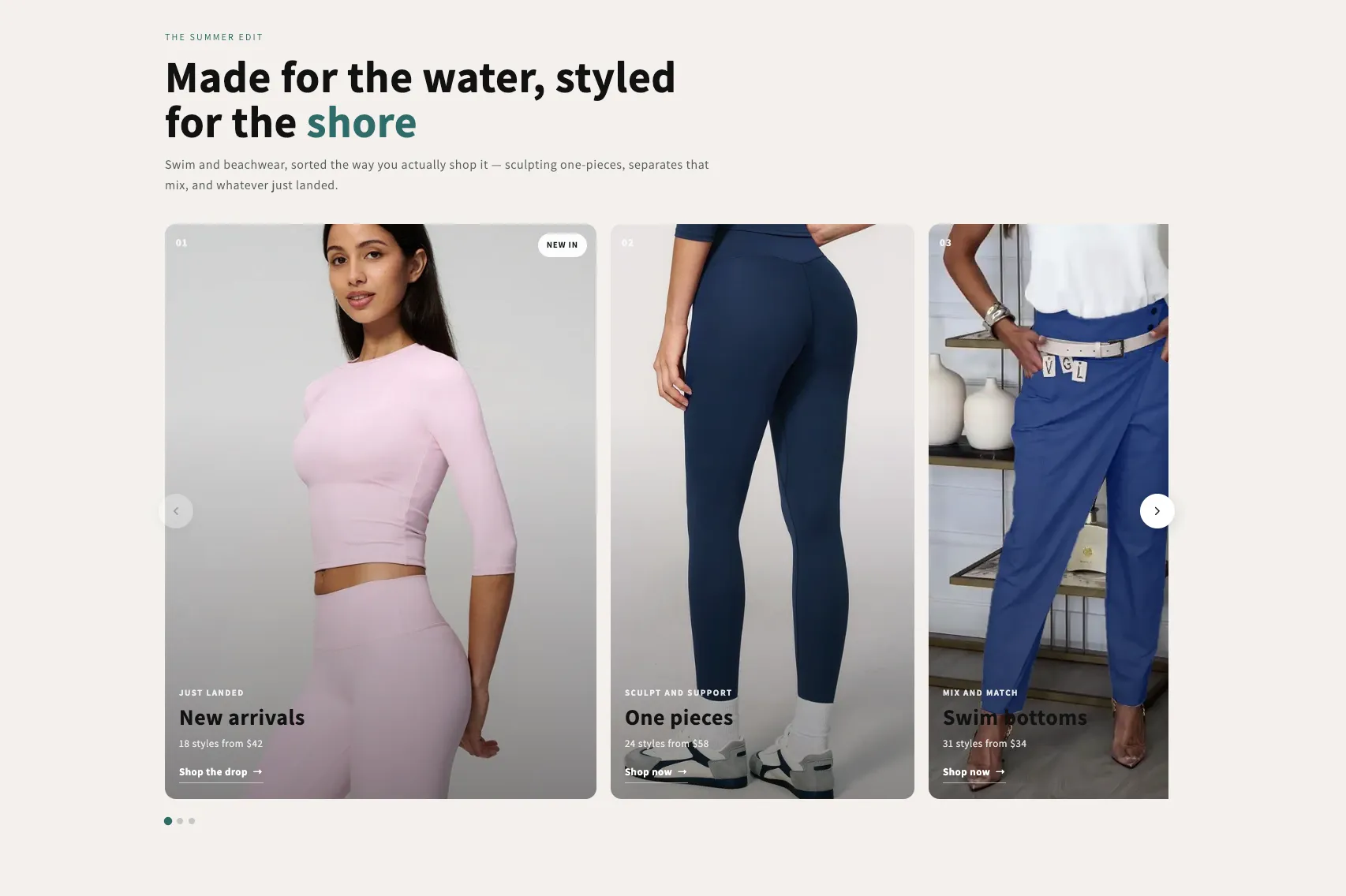 Preview of the Shop Collections 6 Shopify section