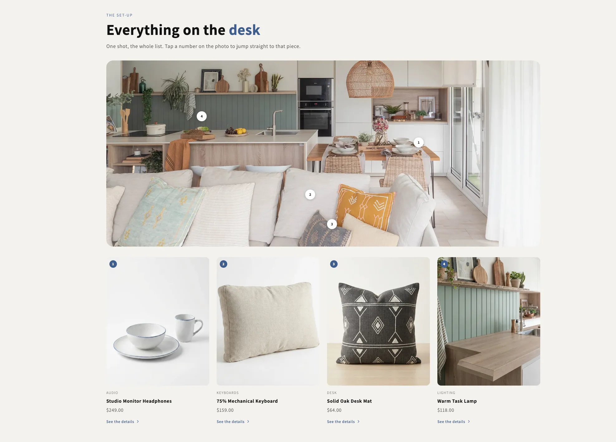 Preview of the Shop The Look 4 Shopify section