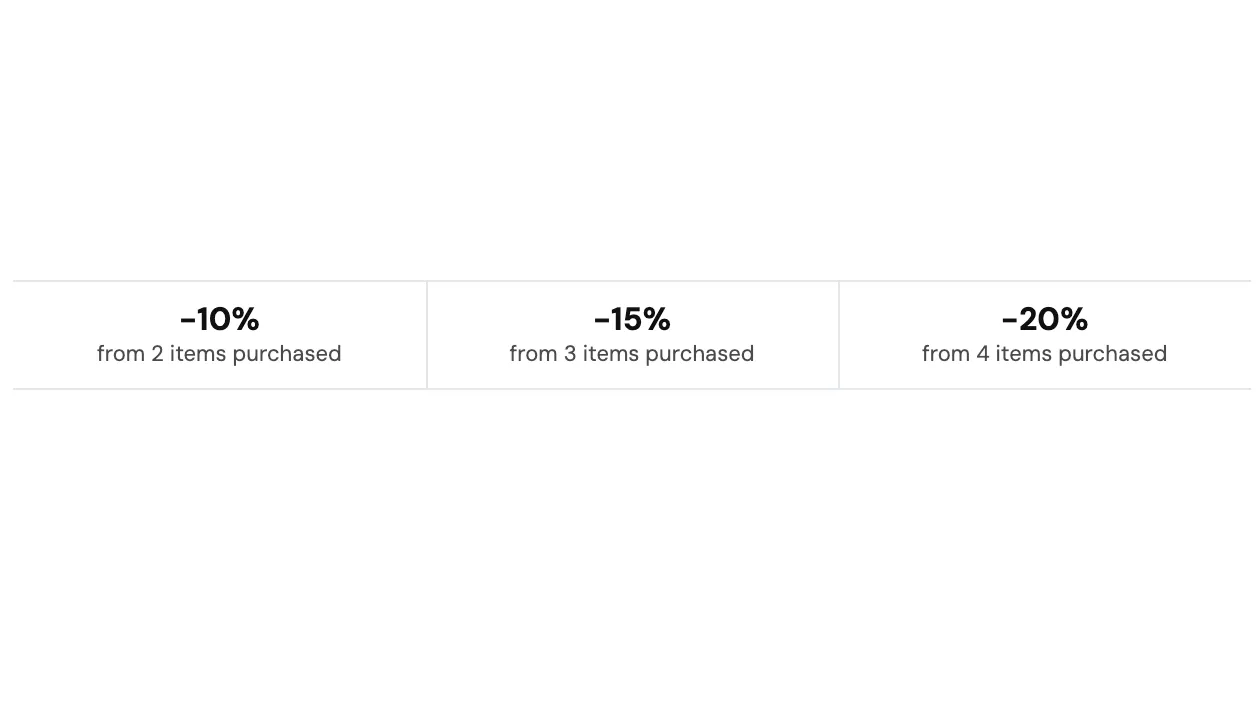 Preview of the Stacked Promotion Banner Shopify section