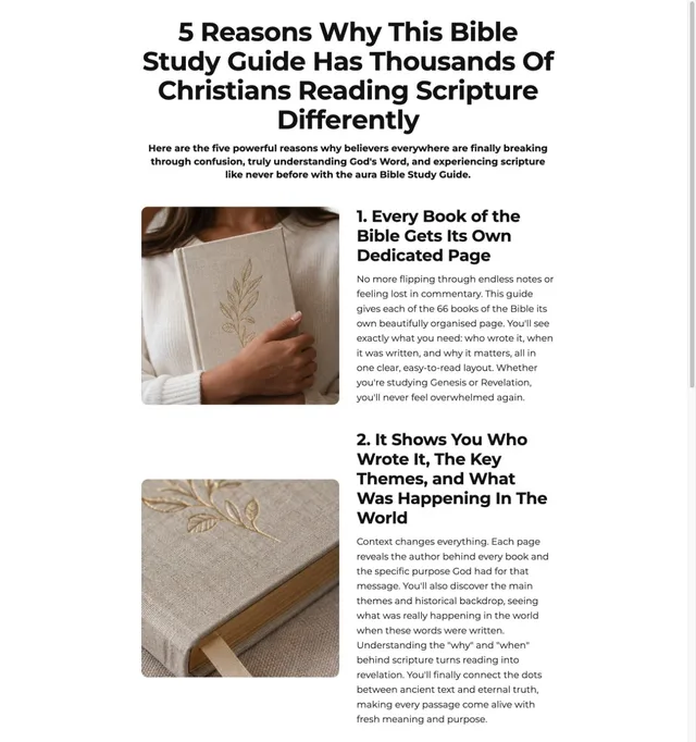 5 Reasons · Bible Study Guide page template preview